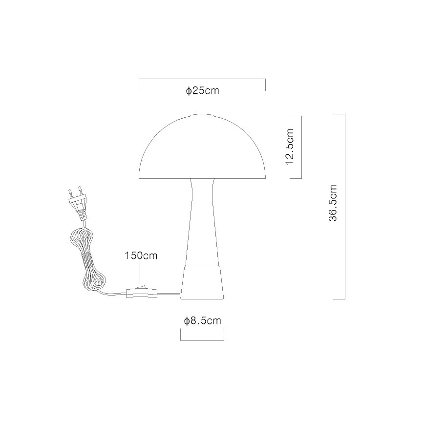 Globo - Επιτραπέζιο φωτιστικό 1xE27ILLU/40W/230V λευκό