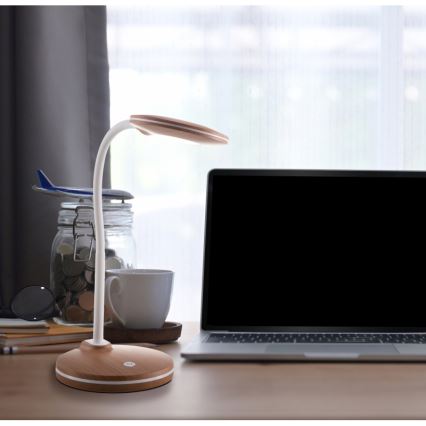 Globo - Ρυθμιζόμενος με αφής ευέλικτος επιτραπέζιος φωτισμός LED/4,6W/230V καφέ