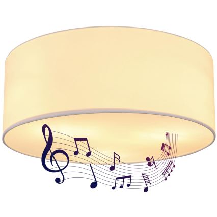 Globo 54004DL - Φωτιστικό οροφής με ηχείο THERESA 3xE27/40W/230V