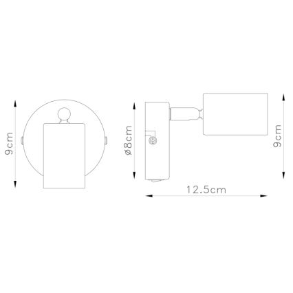 Globo - Προβολέας τοίχου 1xE27/60W/230V