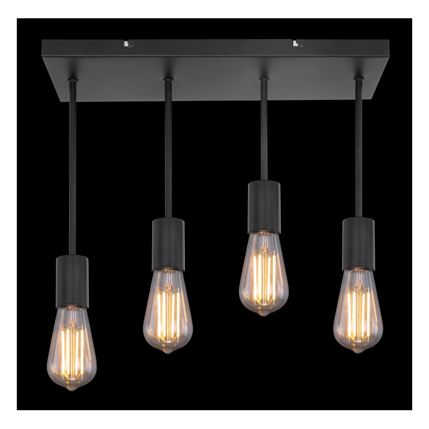 Globo - Πολύφωτο με συρματόσχοινο 4xE27/60W/230V