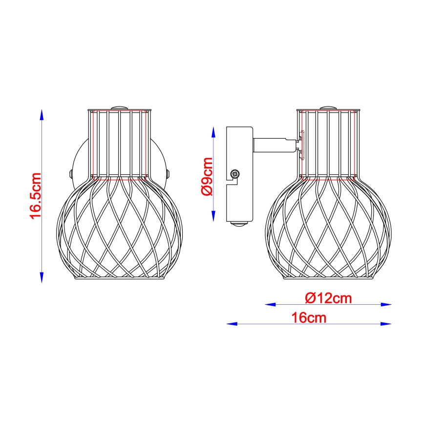 Globo - Προβολέας τοίχου 1xE27/40W/230V