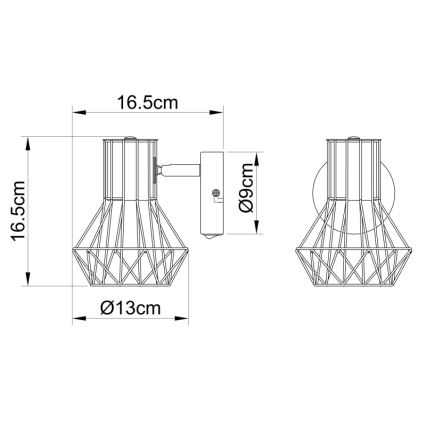 Globo - Προβολέας τοίχου 1xE27/40W/230V