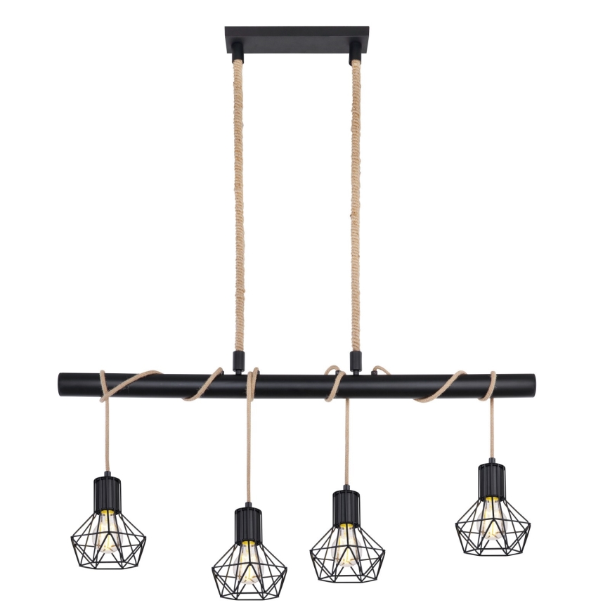 Globo - Πολύφωτο σε σχοινί 4xE27/60W/230V