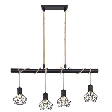 Globo - Πολύφωτο σε σχοινί 4xE27/60W/230V