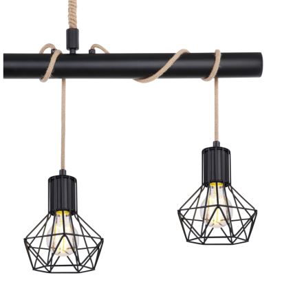 Globo - Πολύφωτο σε σχοινί 4xE27/60W/230V