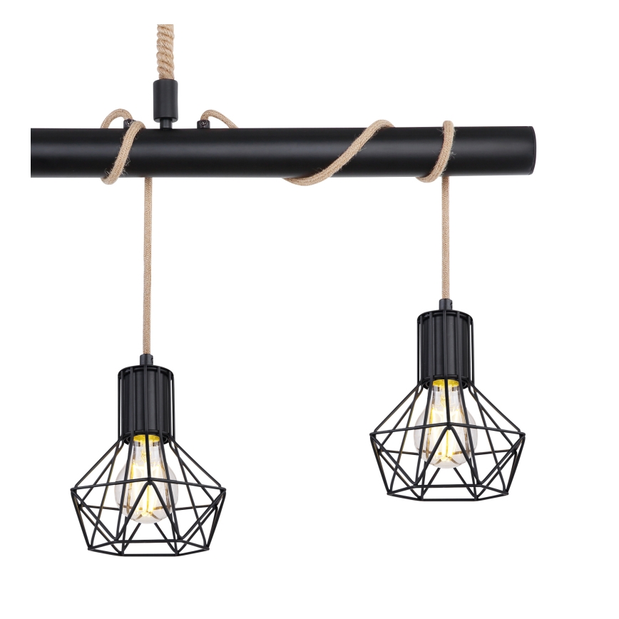Globo - Πολύφωτο σε σχοινί 4xE27/60W/230V