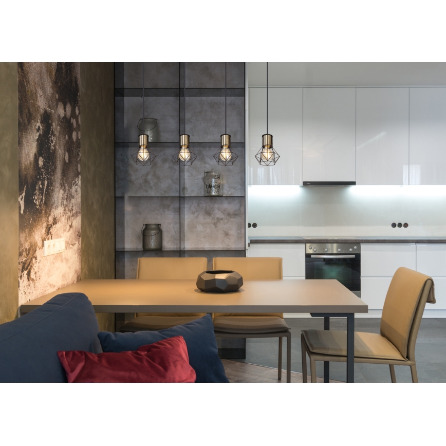 Globo - Κρεμαστό φωτιστικό οροφής ράγα 4xE27/40W/230V
