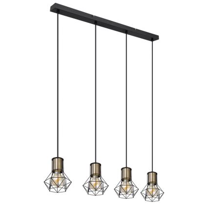 Globo - Κρεμαστό φωτιστικό οροφής ράγα 4xE27/40W/230V