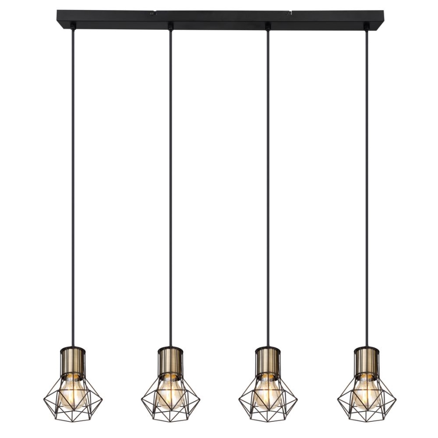 Globo - Κρεμαστό φωτιστικό οροφής ράγα 4xE27/40W/230V