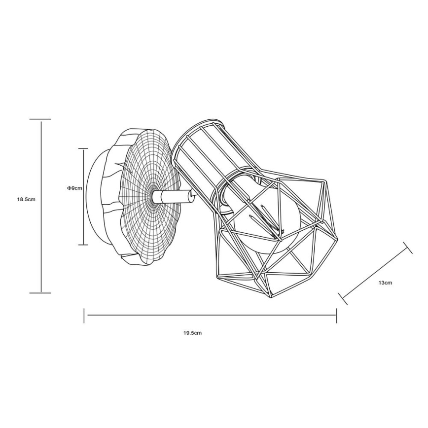 Globo - Φωτιστικό σποτ τοίχου 1xE27/60W/230V