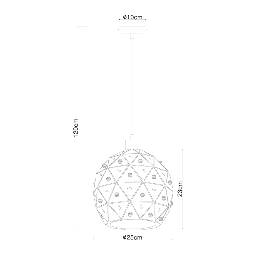 Globo 54029H - Κρεμαστό φωτιστικό οροφής JODIE 1xE27/60W/230V διάμετρος 25 cm