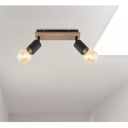 Globo - Φωτιστικό σποτ 2xE27/60W/230V λεύκη