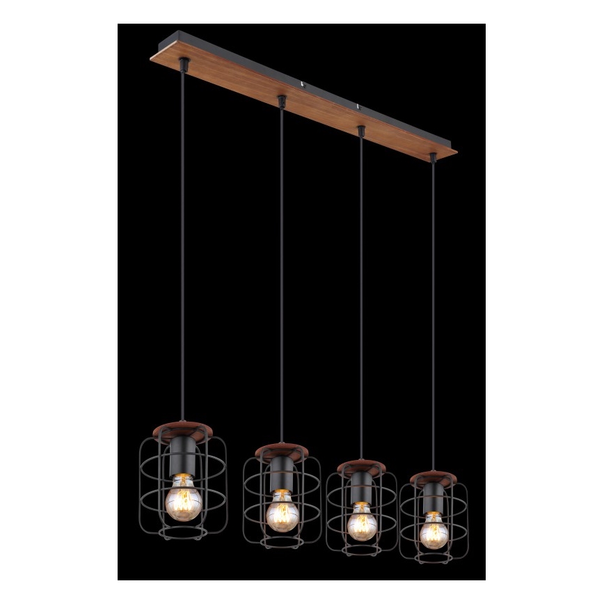 Globo - Κρεμαστό φωτιστικό με καλώδιο 4xE27/40W/230V