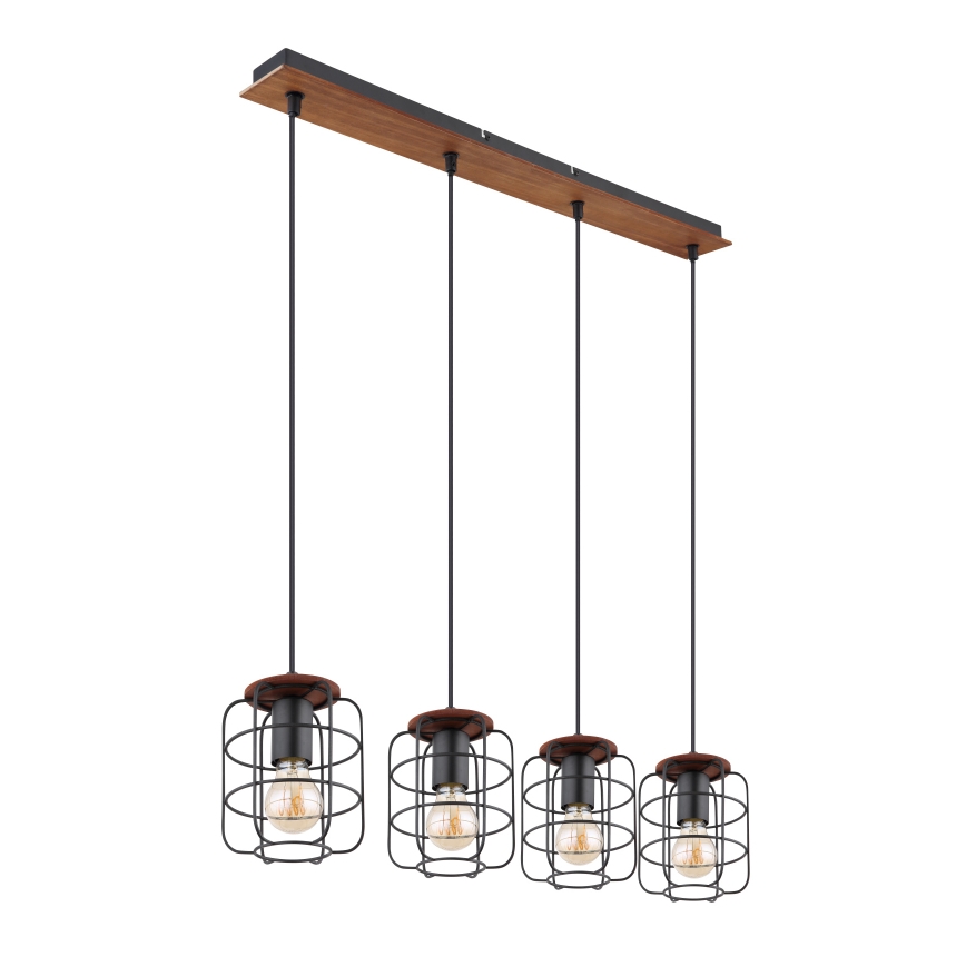 Globo - Κρεμαστό φωτιστικό με καλώδιο 4xE27/40W/230V