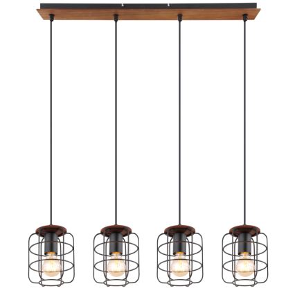 Globo - Κρεμαστό φωτιστικό με καλώδιο 4xE27/40W/230V