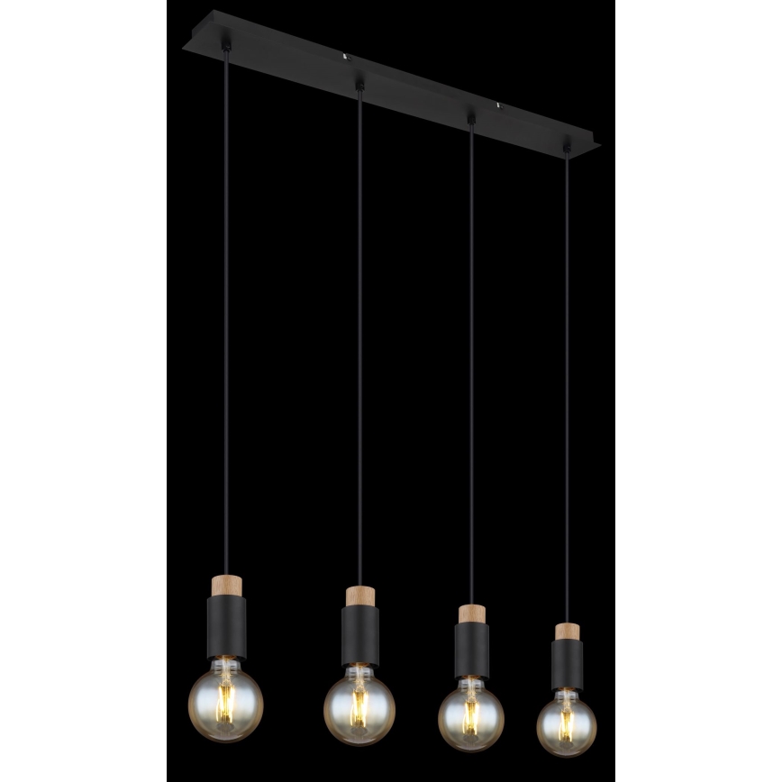 Globo - Πολύφωτο με συρματόσχοινο 4xE27/40W/230V