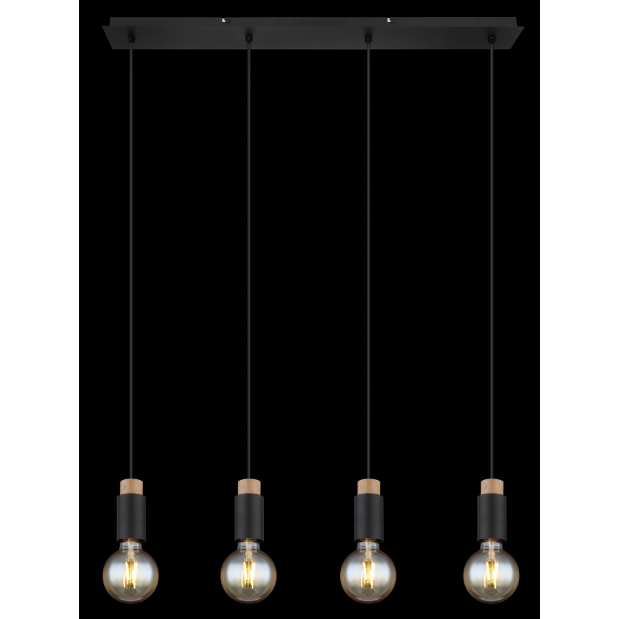 Globo - Πολύφωτο με συρματόσχοινο 4xE27/40W/230V