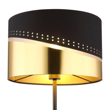 Globo - Επιδαπέδιο φωτιστικό 1xE27/60W/230V διάμετρος 35 cm μαύρο/χρυσό
