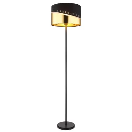 Globo - Επιδαπέδιο φωτιστικό 1xE27/60W/230V διάμετρος 35 cm μαύρο/χρυσό