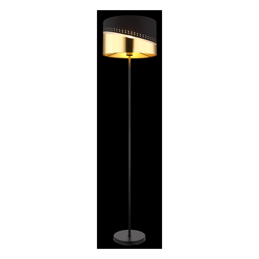 Globo - Επιδαπέδιο φωτιστικό 1xE27/60W/230V διάμετρος 35 cm μαύρο/χρυσό