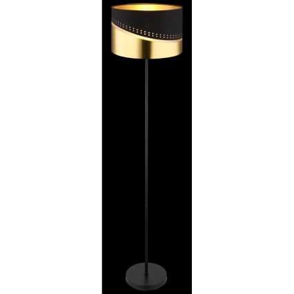 Globo - Επιδαπέδιο φωτιστικό 1xE27/60W/230V διάμετρος 35 cm μαύρο/χρυσό