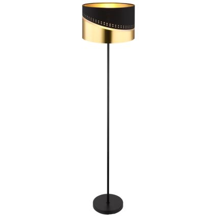 Globo - Επιδαπέδιο φωτιστικό 1xE27/60W/230V διάμετρος 35 cm μαύρο/χρυσό