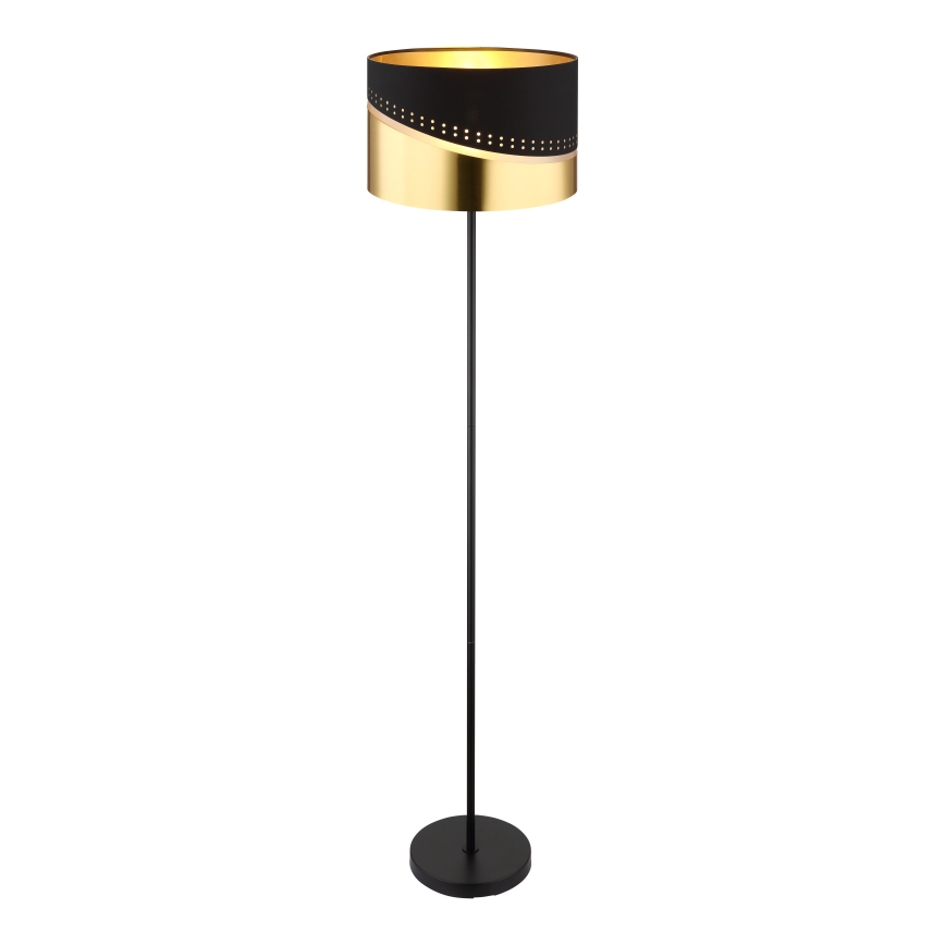 Globo - Επιδαπέδιο φωτιστικό 1xE27/60W/230V διάμετρος 35 cm μαύρο/χρυσό