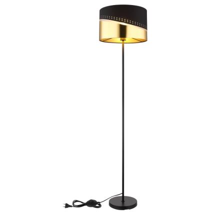 Globo - Επιδαπέδιο φωτιστικό 1xE27/60W/230V διάμετρος 35 cm μαύρο/χρυσό