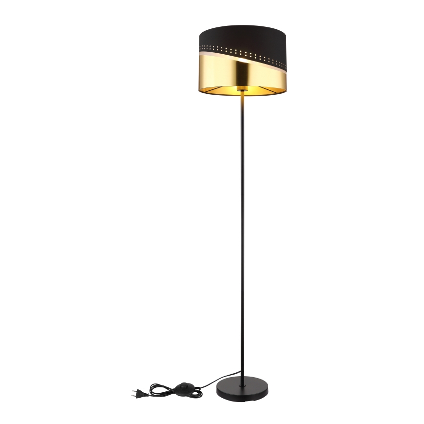 Globo - Επιδαπέδιο φωτιστικό 1xE27/60W/230V διάμετρος 35 cm μαύρο/χρυσό