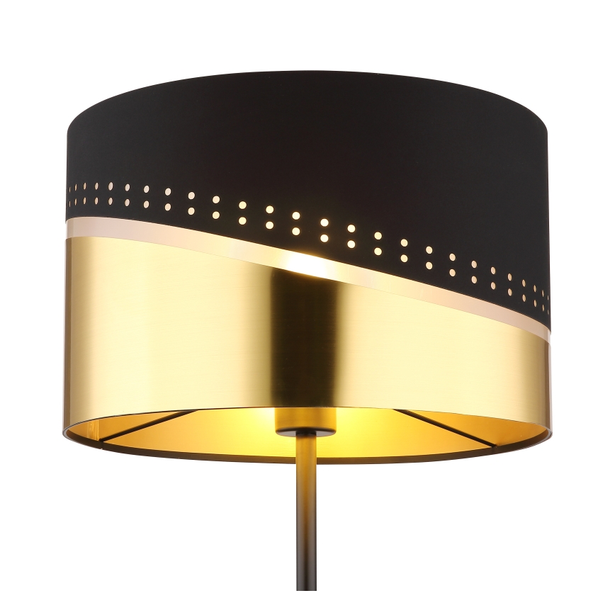 Globo - Επιδαπέδιο φωτιστικό 1xE27/60W/230V διάμετρος 35 cm μαύρο/χρυσό
