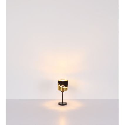 Globo - Eπιτραπέζιο φωτιστικό 1xE27/40W/230V διάμετρος 16 cm μαύρο/χρυσό