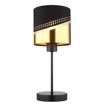 Globo - Eπιτραπέζιο φωτιστικό 1xE27/40W/230V διάμετρος 16 cm μαύρο/χρυσό