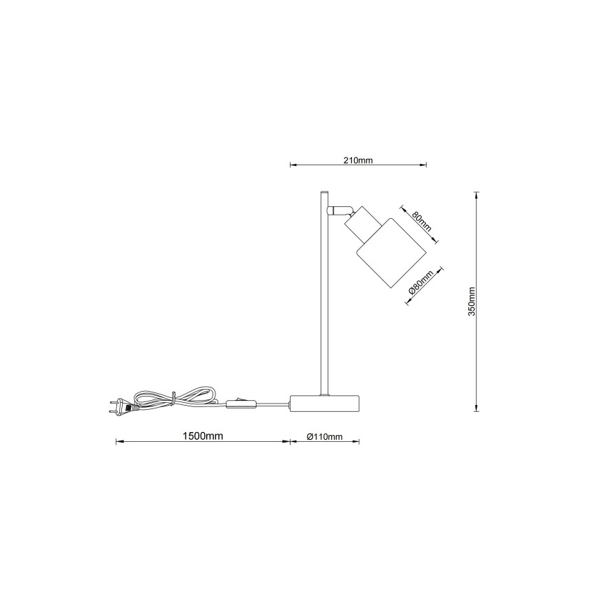 Globo - Επιτραπέζιο φωτιστικό 1xE14/25W/230V