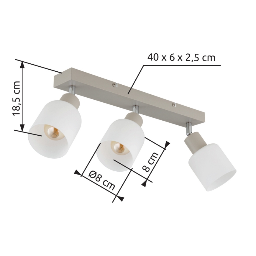 Globo - Φωτιστικό σποτ 3xE14/25W/230V
