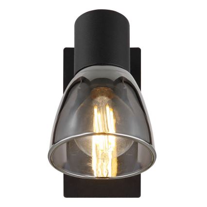 Globo - Επιτοίχιο φωτιστικό σημείου 1xE14/40W/230V μαύρο