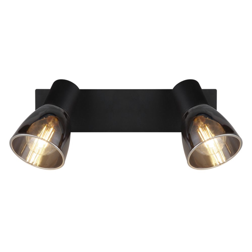Globo - Φωτιστικό σποτ τοίχου 2xE14/40W/230V μαύρο