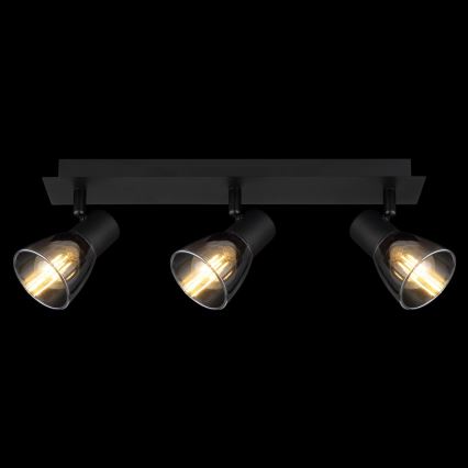 Globo - Σποτ φωτιστικό 3xE14/40W/230V μαύρο