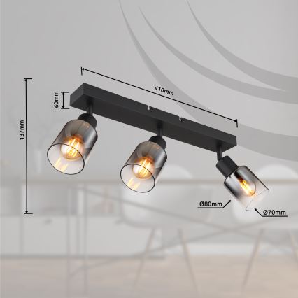 Globo - Φωτιστικό σποτ 3xE14/40W/230V