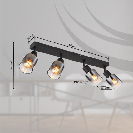 Globo - Φωτιστικό σποτ 4xE14/40W/230V