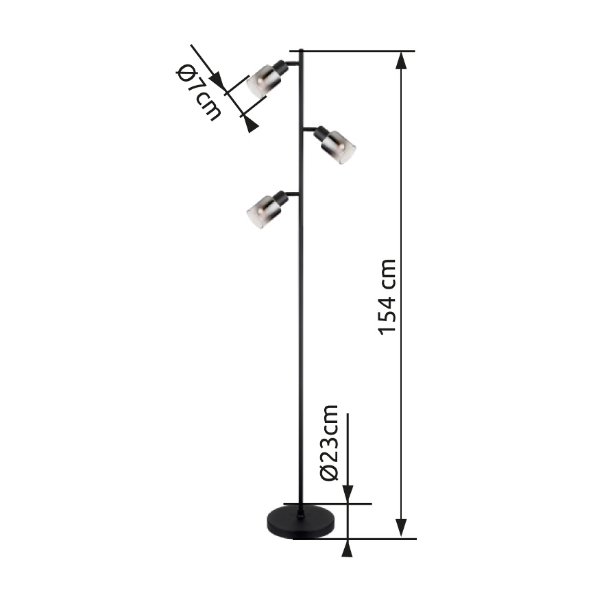 Globo - Επιδαπέδιο φωτιστικό 3xE14/40W/230V