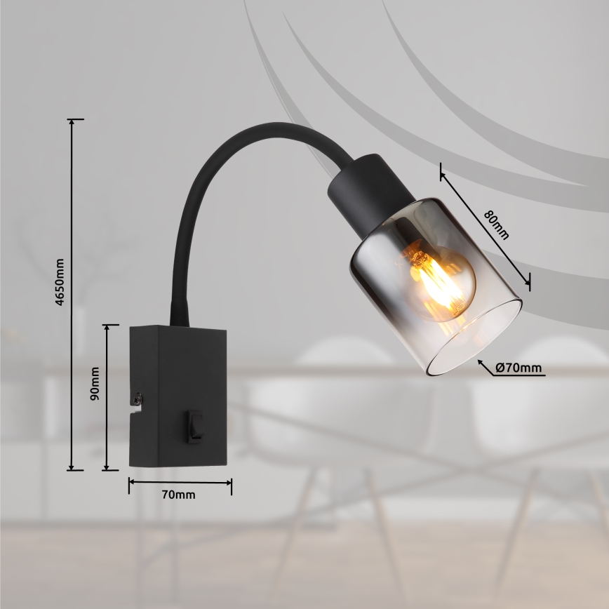 Globo - Εύκαμπτο φωτιστικό τοίχου 1xE14/40W/230V