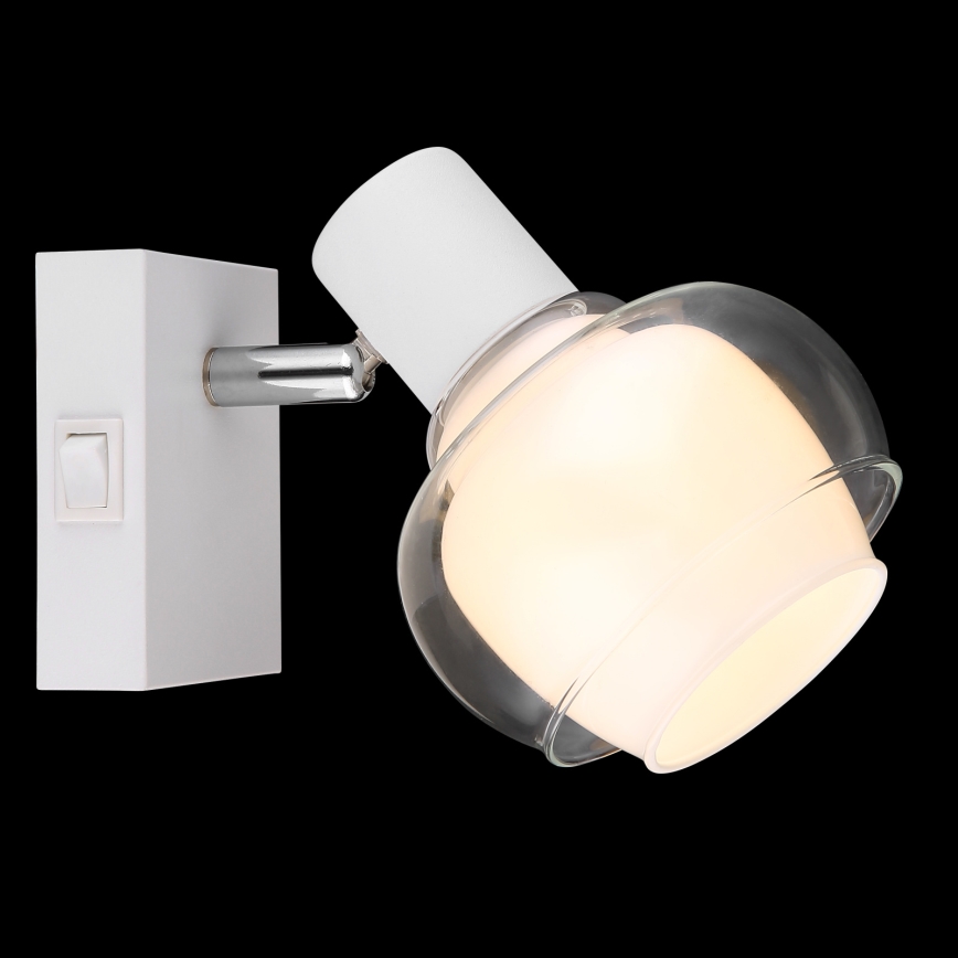 Globo - Επιτοίχιο σποτ 1xE14/40W/230V λευκό