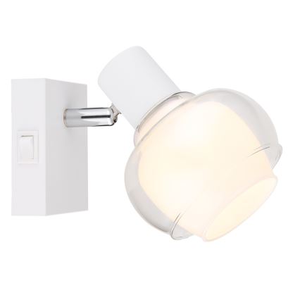 Globo - Επιτοίχιο σποτ 1xE14/40W/230V λευκό