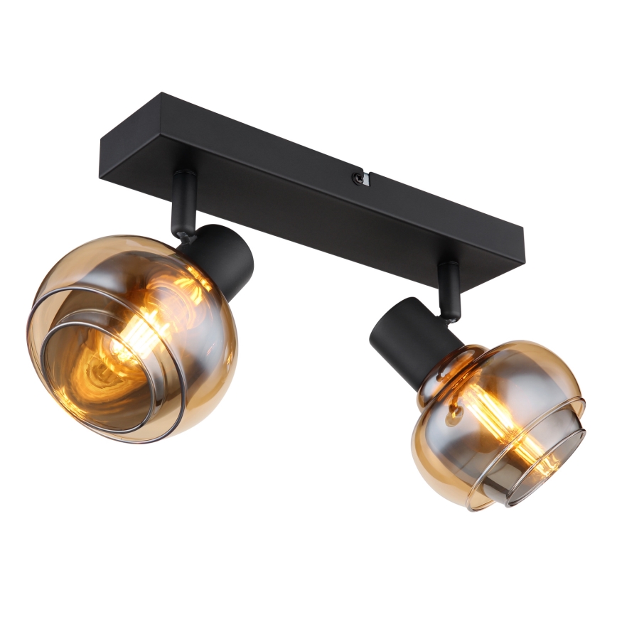 Globo - Φωτιστικό σποτ 2xE14/40W/230V μαύρο
