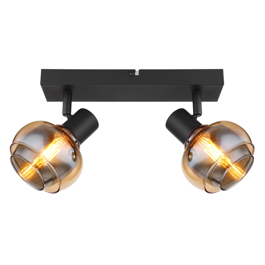 Globo - Φωτιστικό σποτ 2xE14/40W/230V μαύρο