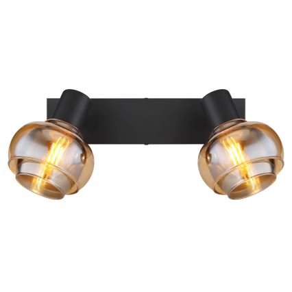 Globo - Φωτιστικό σποτ 2xE14/40W/230V μαύρο