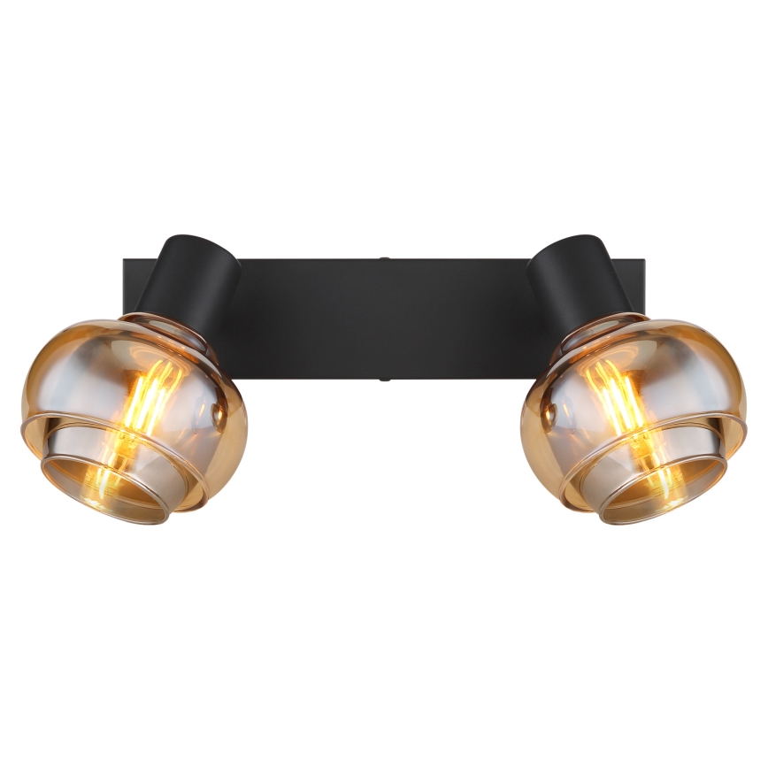 Globo - Φωτιστικό σποτ 2xE14/40W/230V μαύρο