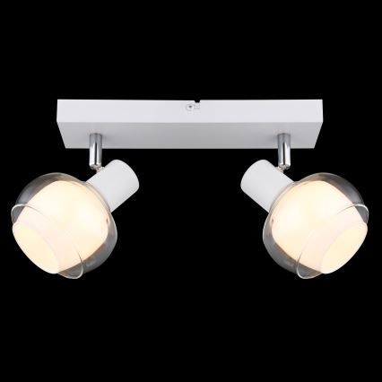 Globo - Φωτιστικό σποτ 2xE14/40W/230V λευκό