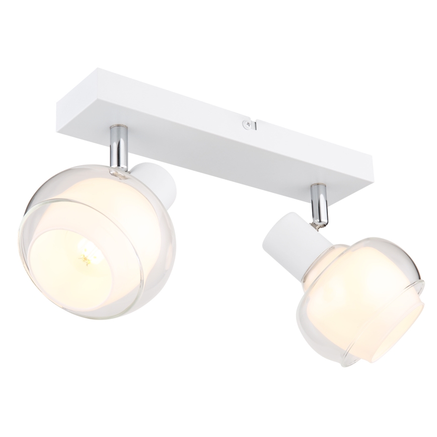 Globo - Φωτιστικό σποτ 2xE14/40W/230V λευκό